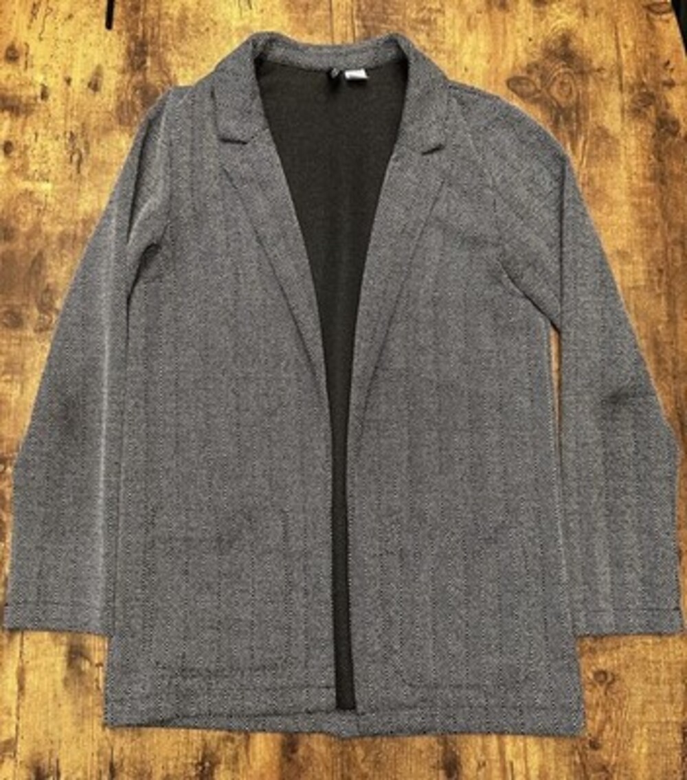 H&M Divided Herringbone Knit Blazer Jacket
